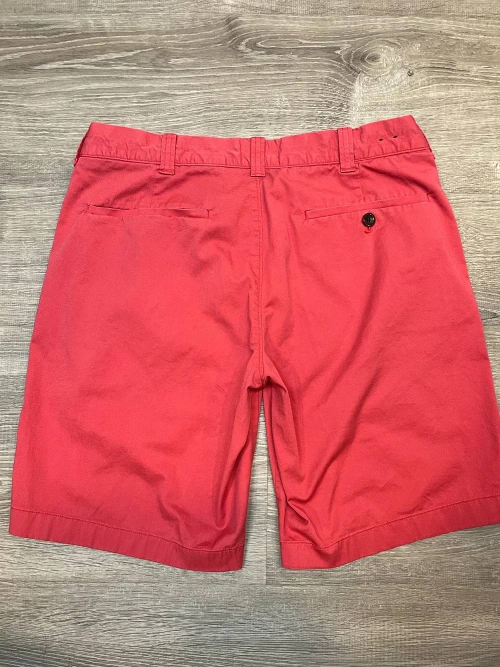 J. Crew Men’s Coral-Red Flat Front Shorts